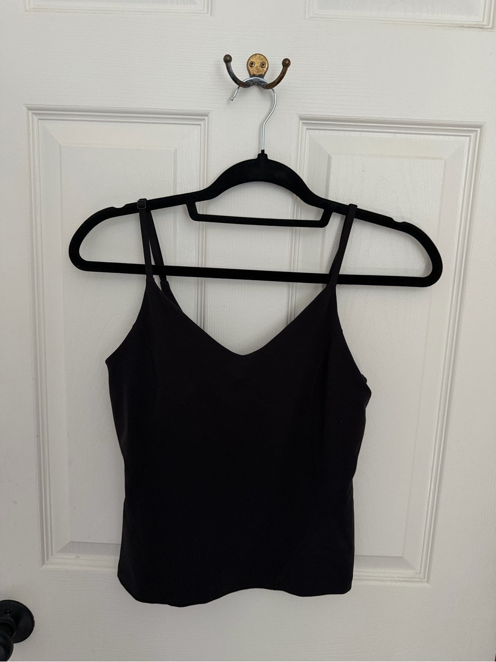 lululemon athletica Black Double-Strap V-Neck Tank Top